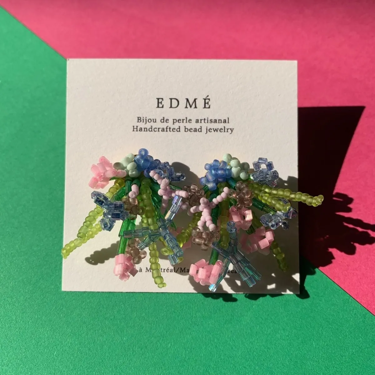 Edmé Beads Flower Arrangement Earrings