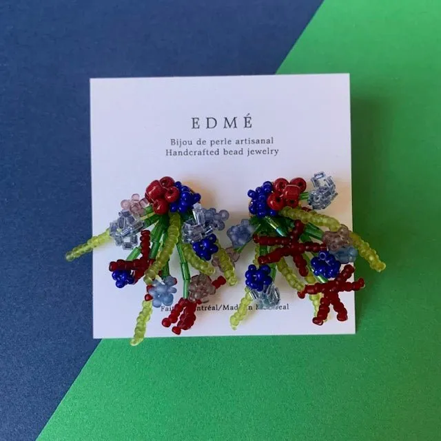 Edmé Beads Flower Arrangement Earrings
