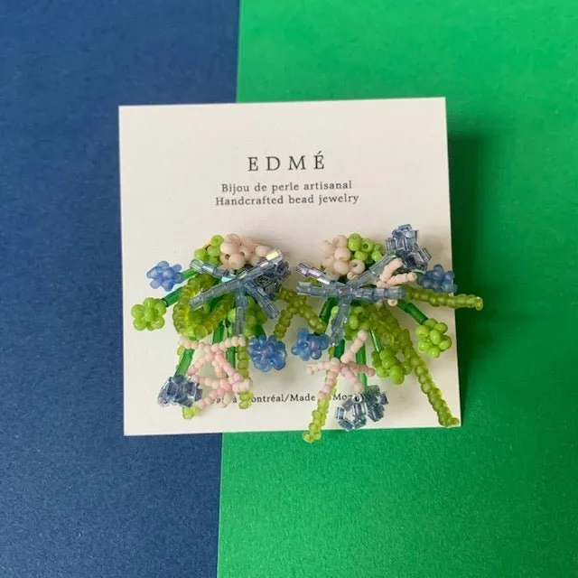 Edmé Beads Flower Arrangement Earrings