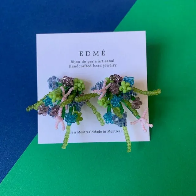 Edmé Beads Flower Arrangement Earrings
