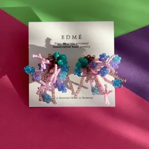 Edmé Beads Flower Arrangement Earrings