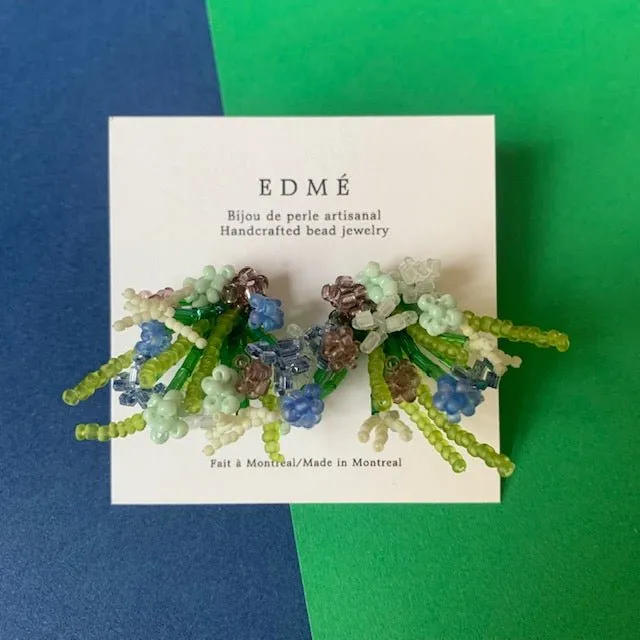 Edmé Beads Flower Arrangement Earrings