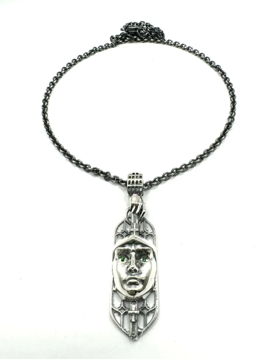 Effigy Necklace In Sterling Silver