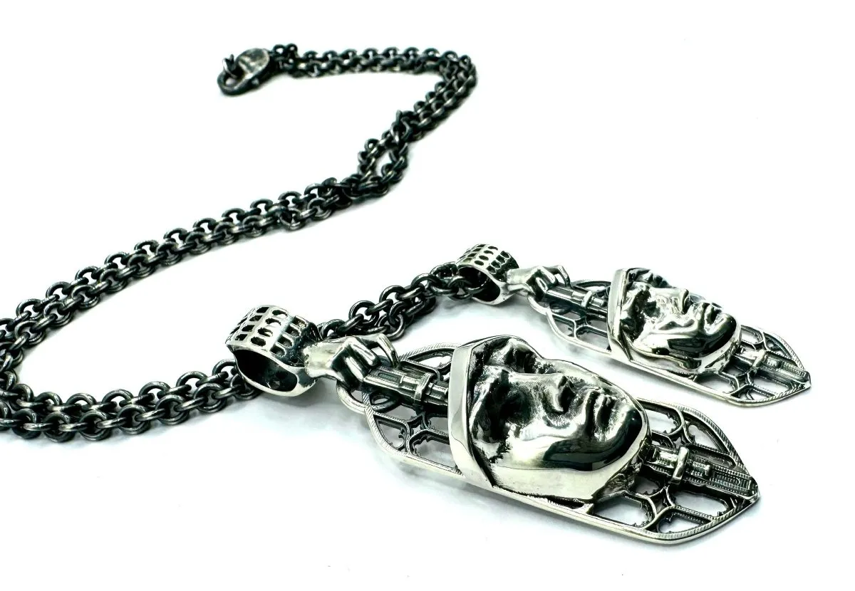 Effigy Necklace In Sterling Silver