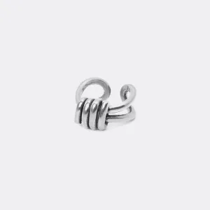 Elegant Knot Loop Rings | French Antic Silver Patina Collection
