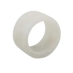 Elegant Marble White Napkin Rings Set of 4