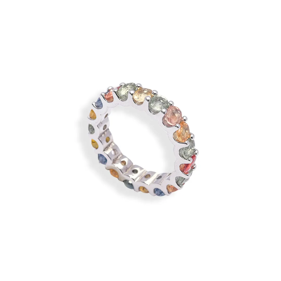 Elegant Sapphire Ring Set - Timeless Beauty from Sri Lanka