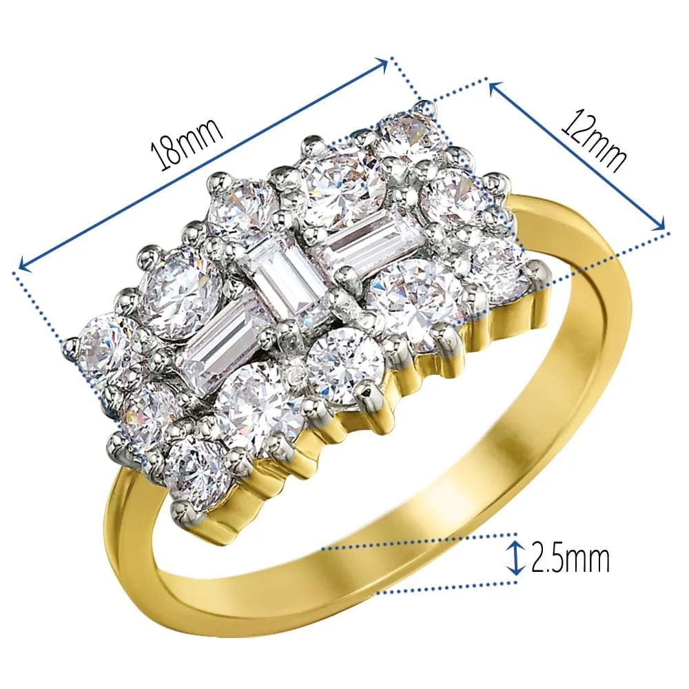 Elegant Splendour  Cluster Ring