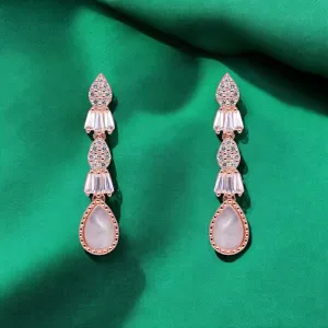 Elegant Sterling Silver Dangle Earrings with Crystal Accents | SKU : 0021188374, 0003525814, 0003526033
