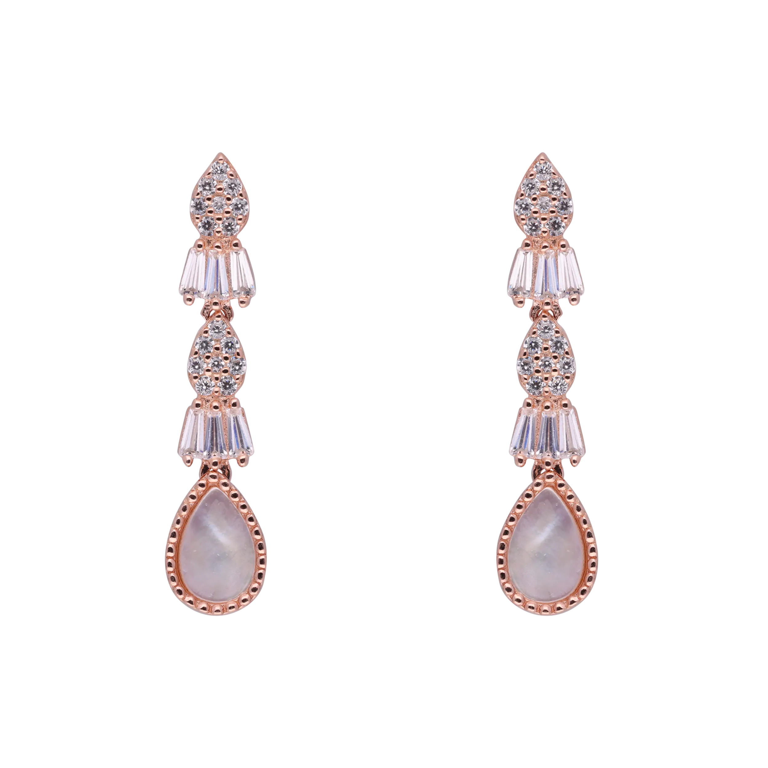 Elegant Sterling Silver Dangle Earrings with Crystal Accents | SKU : 0021188374, 0003525814, 0003526033