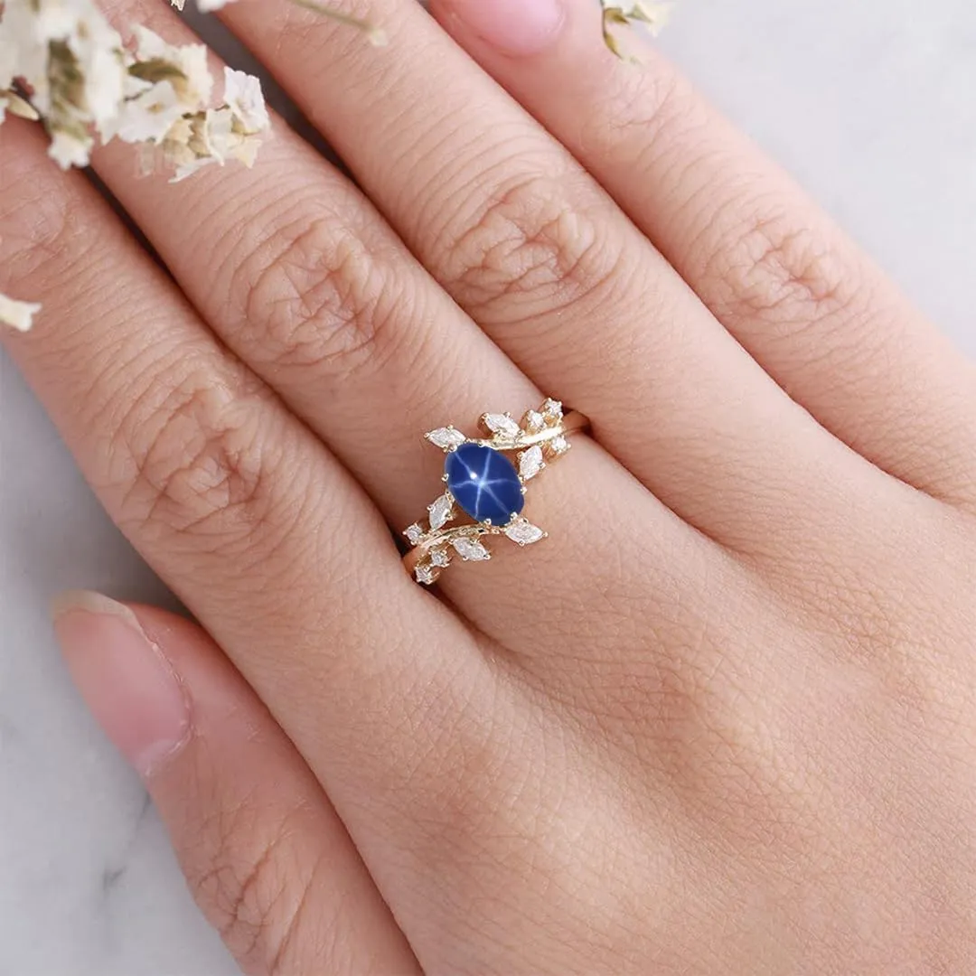 Engagement Rings for Women Oval Cut Gemstone Rings for Women 10K 14K 18K White Yellow Rose Gold Wedding Ring Anniversary Promise Ring Birthstone Statement Rings