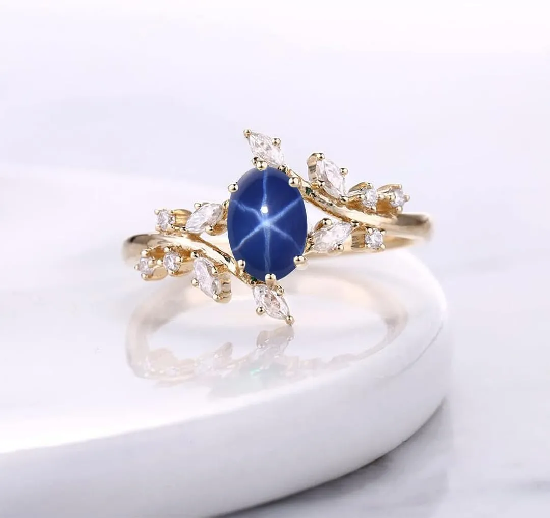 Engagement Rings for Women Oval Cut Gemstone Rings for Women 10K 14K 18K White Yellow Rose Gold Wedding Ring Anniversary Promise Ring Birthstone Statement Rings