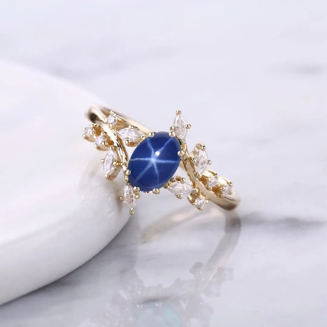 Engagement Rings for Women Oval Cut Gemstone Rings for Women 10K 14K 18K White Yellow Rose Gold Wedding Ring Anniversary Promise Ring Birthstone Statement Rings