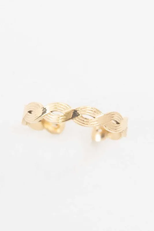 Evermore Adjustable Rope 14K Gold Plated Ring