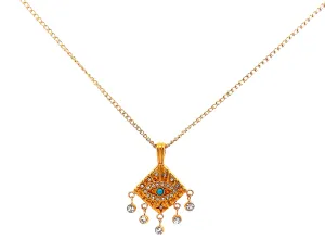 Evil Eye Chandelier Necklace