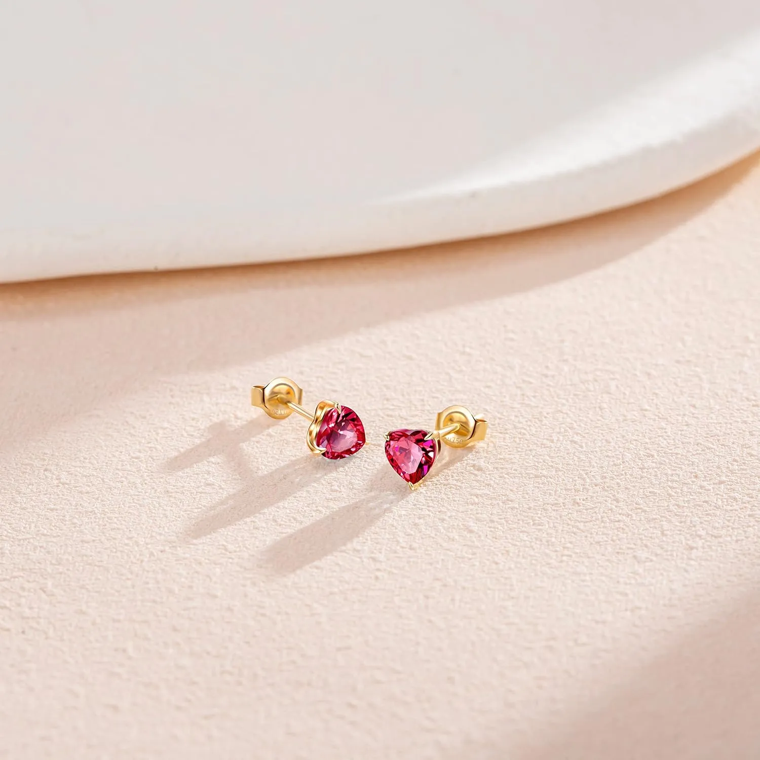 FANCIME 14k Solid Yellow Gold Stud Earrings Gemstone Prong Cluster Stud Earrings Fine Jewelry Gifts for Her Mom Women Wife