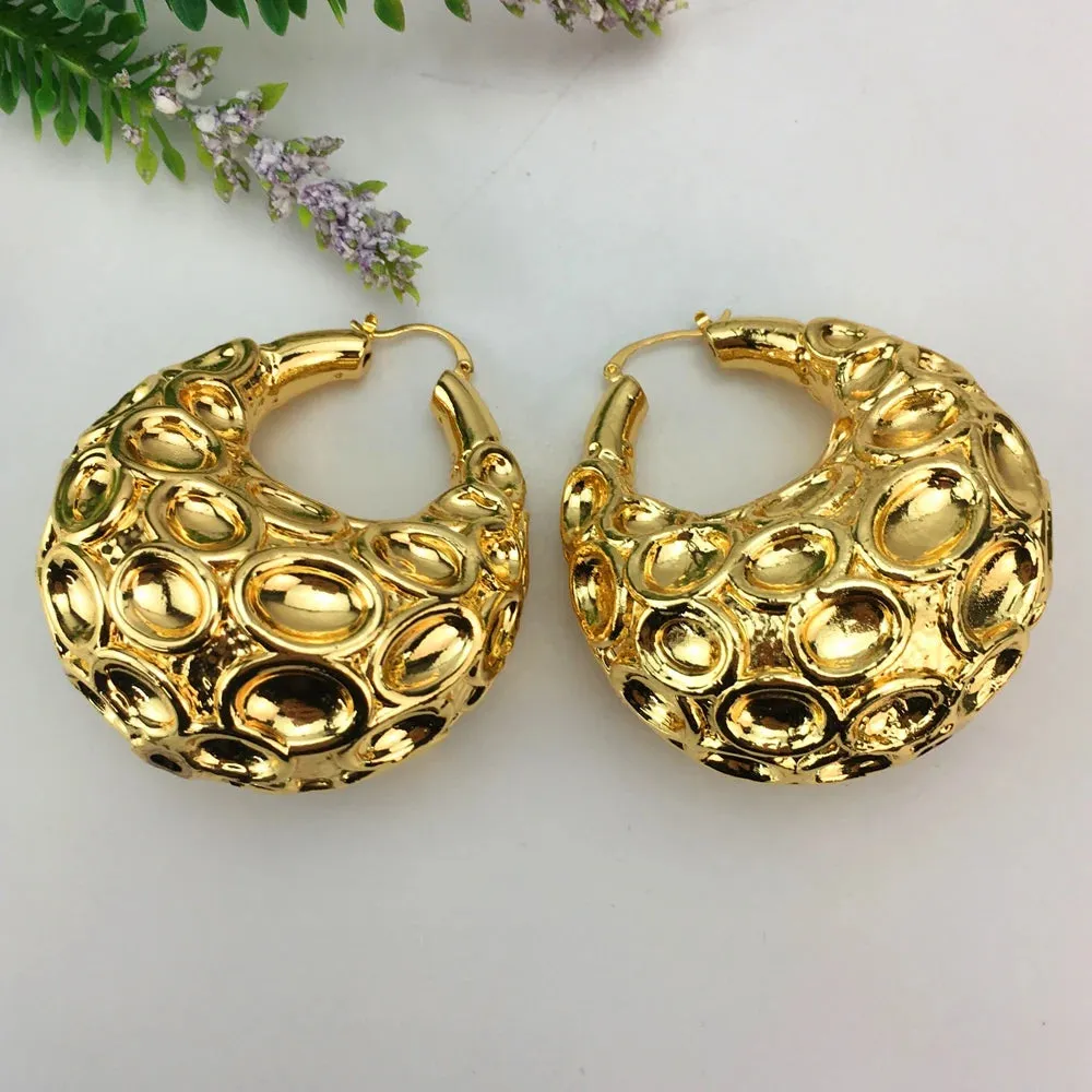 Fashion Bold Earrings Unique Big Earrings Brazilian Type Jewelry for Women