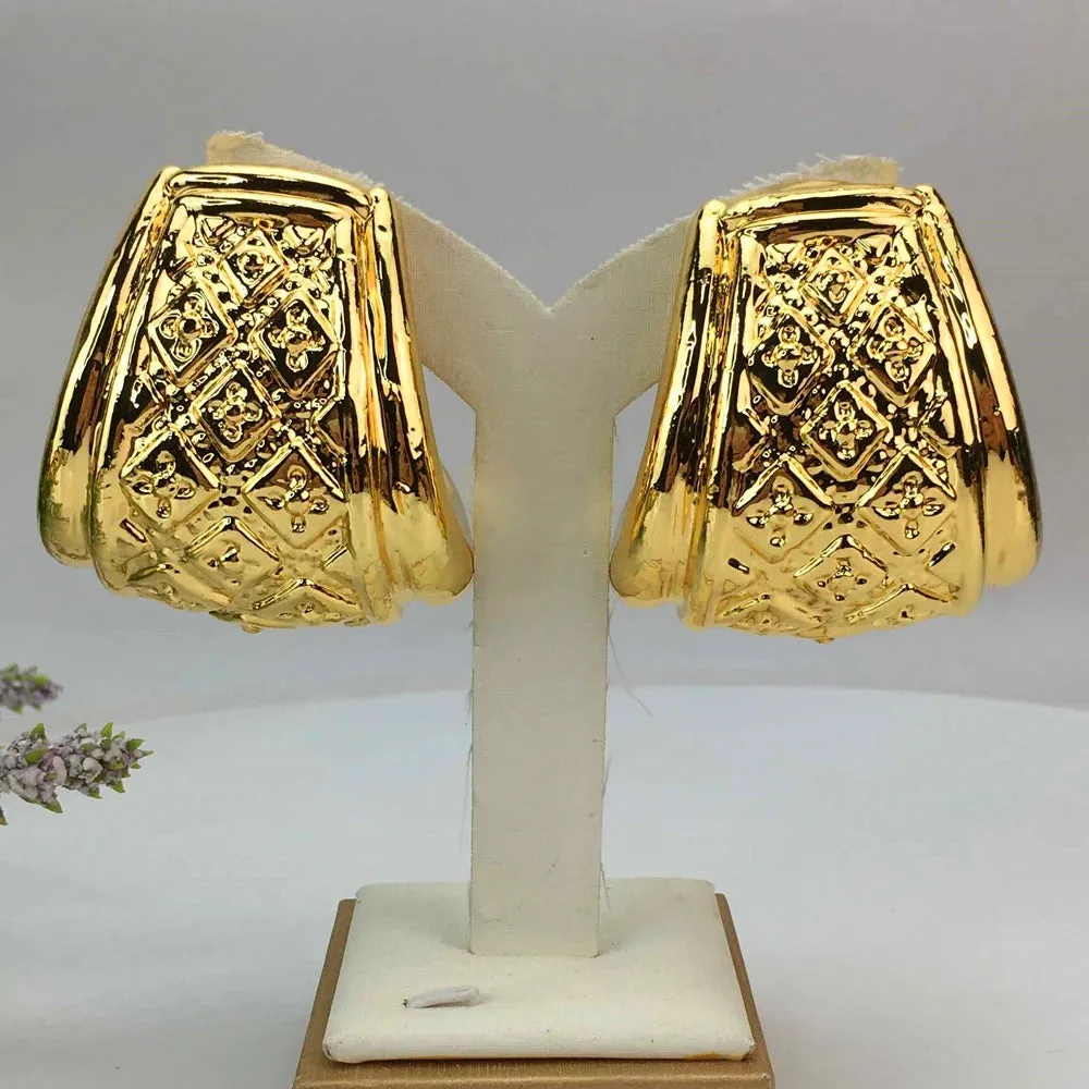 Fashion Bold Earrings Unique Big Earrings Brazilian Type Jewelry for Women