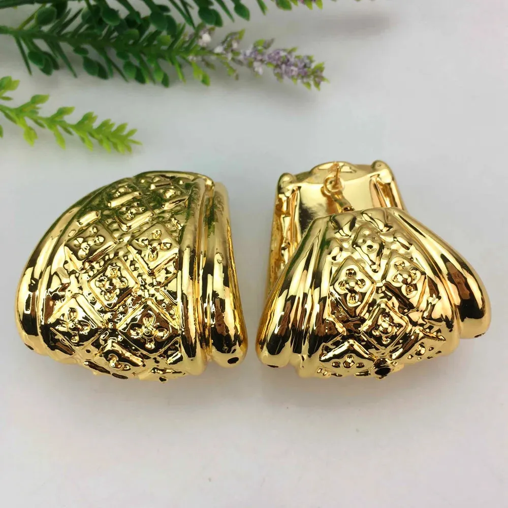 Fashion Bold Earrings Unique Big Earrings Brazilian Type Jewelry for Women