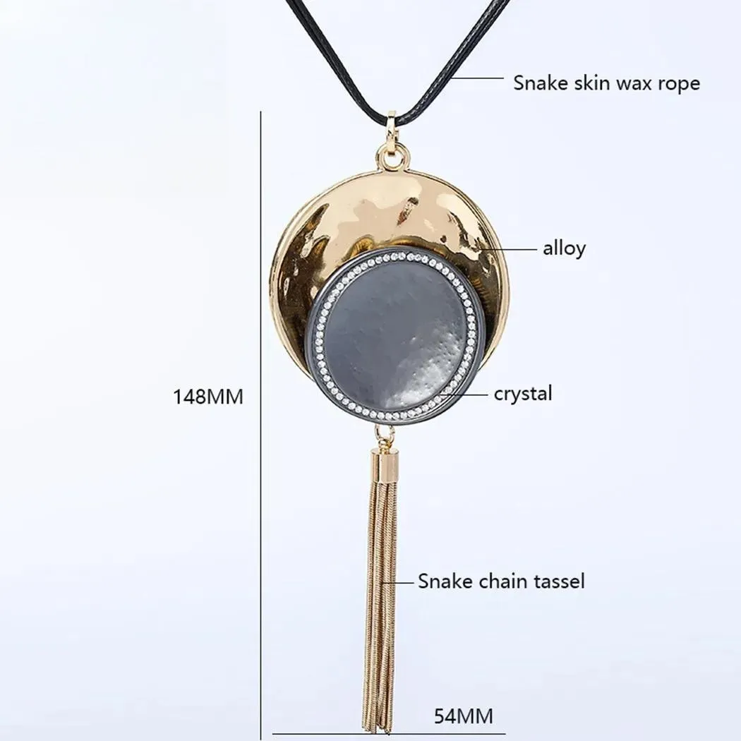 Fashion Long Chains Tassel Necklace Trending Product Pendant Goth Collares Jewelry for Women