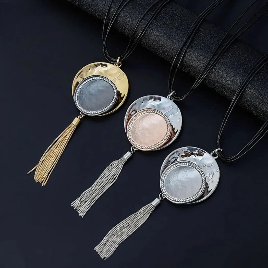Fashion Long Chains Tassel Necklace Trending Product Pendant Goth Collares Jewelry for Women