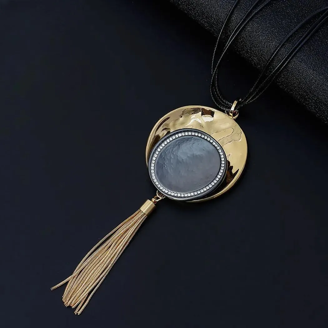 Fashion Long Chains Tassel Necklace Trending Product Pendant Goth Collares Jewelry for Women