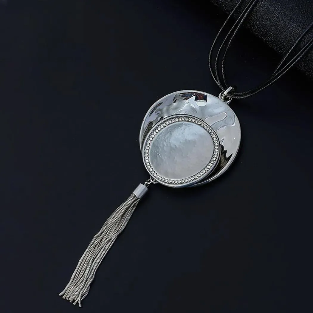 Fashion Long Chains Tassel Necklace Trending Product Pendant Goth Collares Jewelry for Women