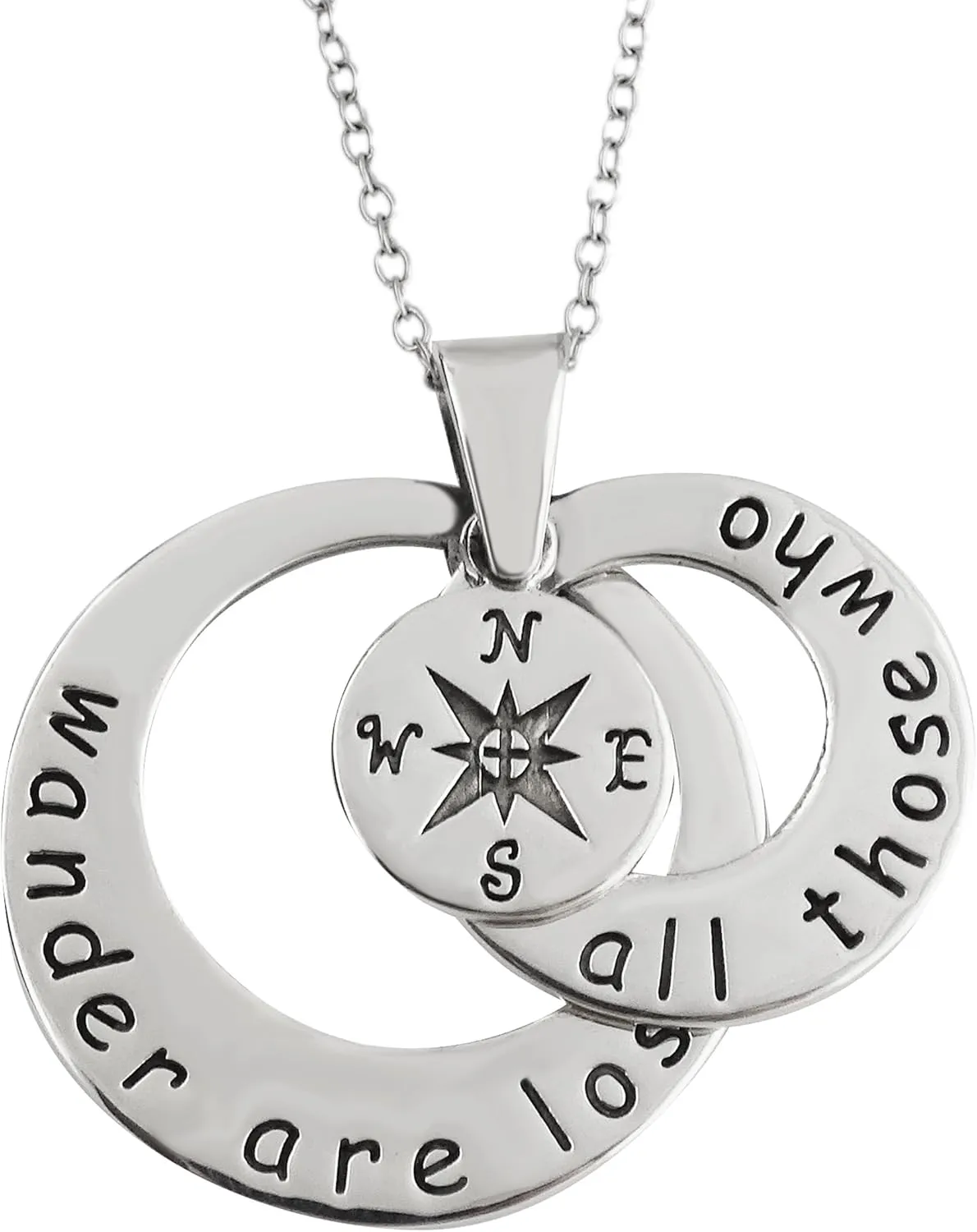 FashionJunkie4Life Compass Pendant Necklaces for Men and Women