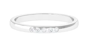 Five Stone Diamond Minimal Band Ring