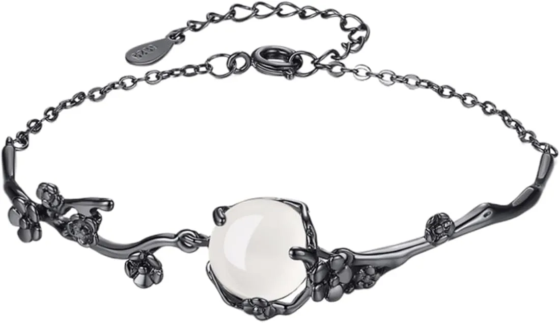 Flower Bracelet for Ladies Silver Fashionable Comfortable Adjustable