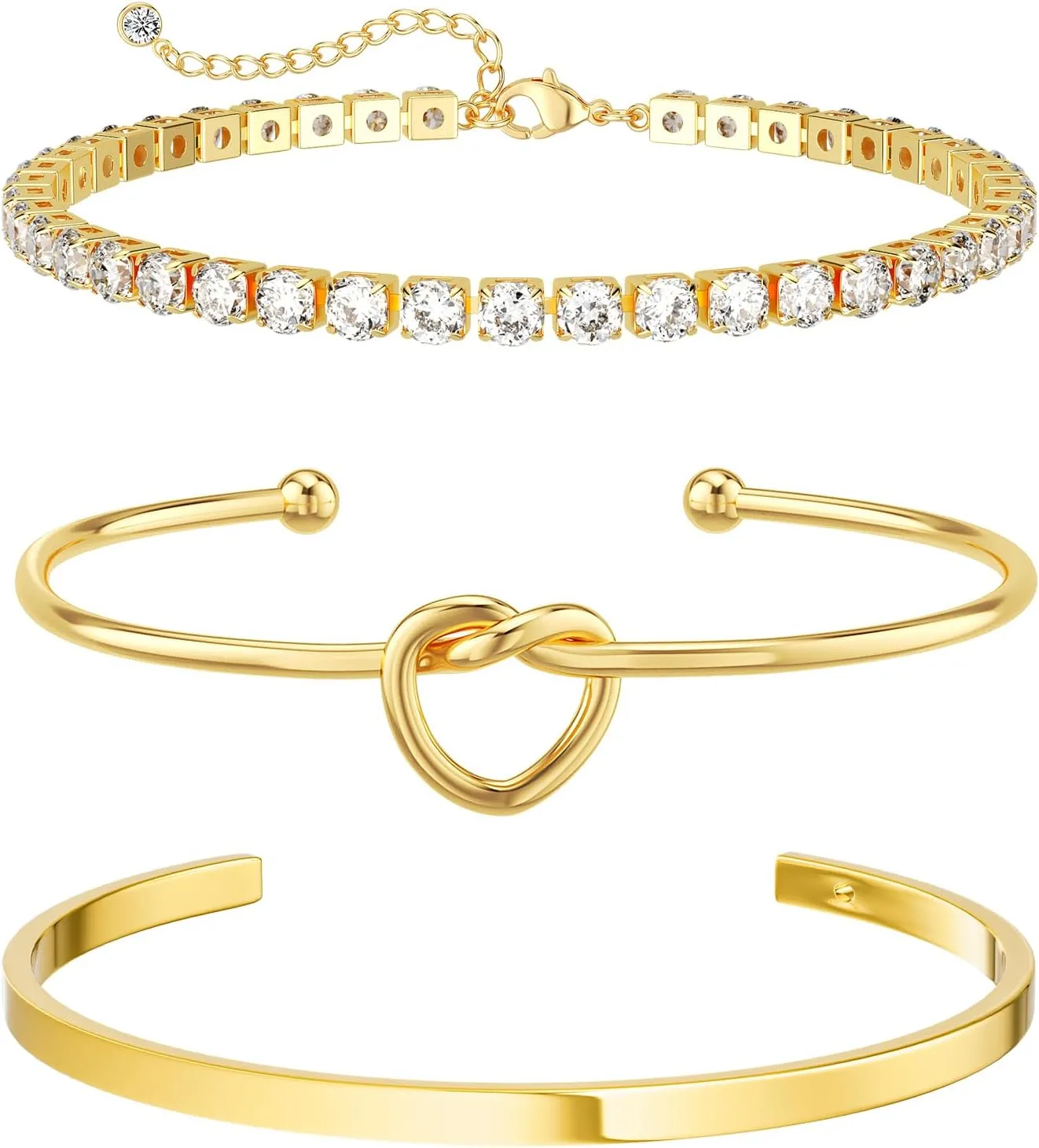 Foxgirl Dainty Gold Pearl Bracelets for Women  14K Gold Plated Beaded CZ Flower Jewelry, Stackable and Trendy Gift for Her