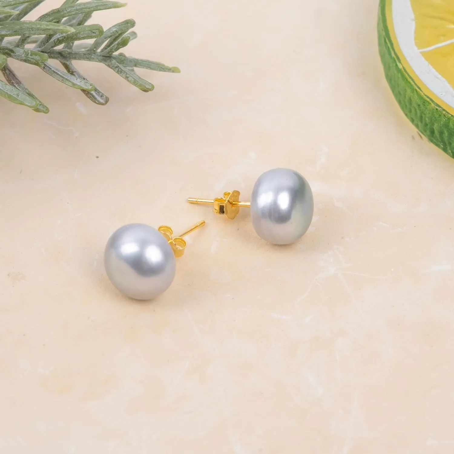 Freshwater Real Pearl Stud Earrings Quality Pearl Earrings for Women