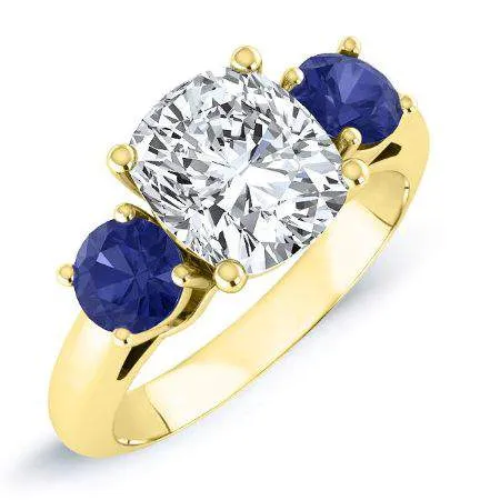 Fuschia - Cushion Moissanite Engagement Ring