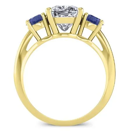 Fuschia - Cushion Moissanite Engagement Ring