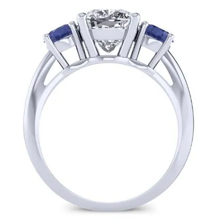 Fuschia - Cushion Moissanite Engagement Ring