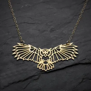 Geometric Owl Necklace
