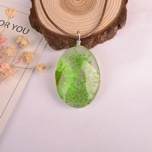 Girls Necklace long embossed all over the sky star immortal flower