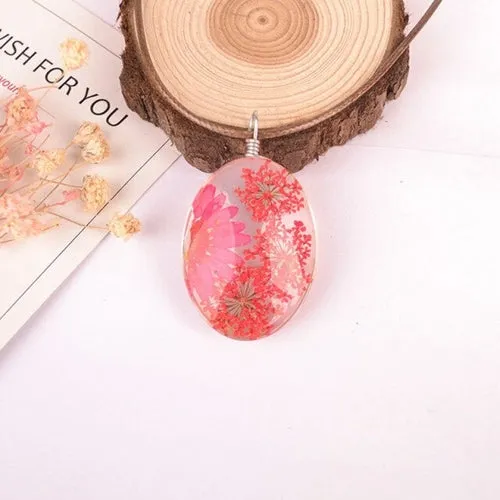 Girls Necklace long embossed all over the sky star immortal flower