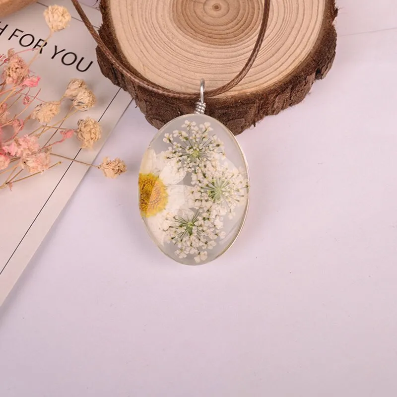 Girls Necklace long embossed all over the sky star immortal flower