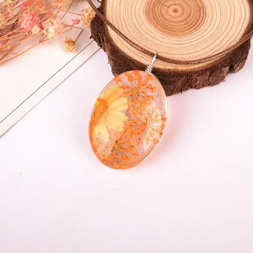 Girls Necklace long embossed all over the sky star immortal flower
