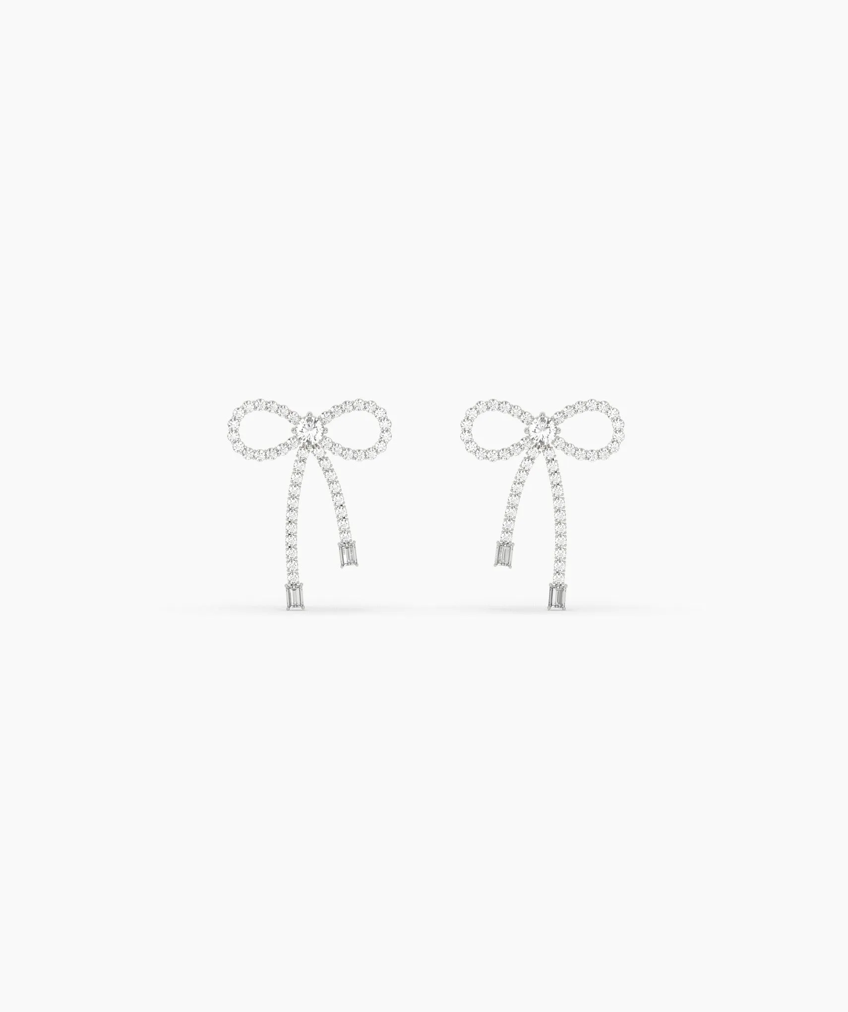 Gleaming Bow Diamond Drops