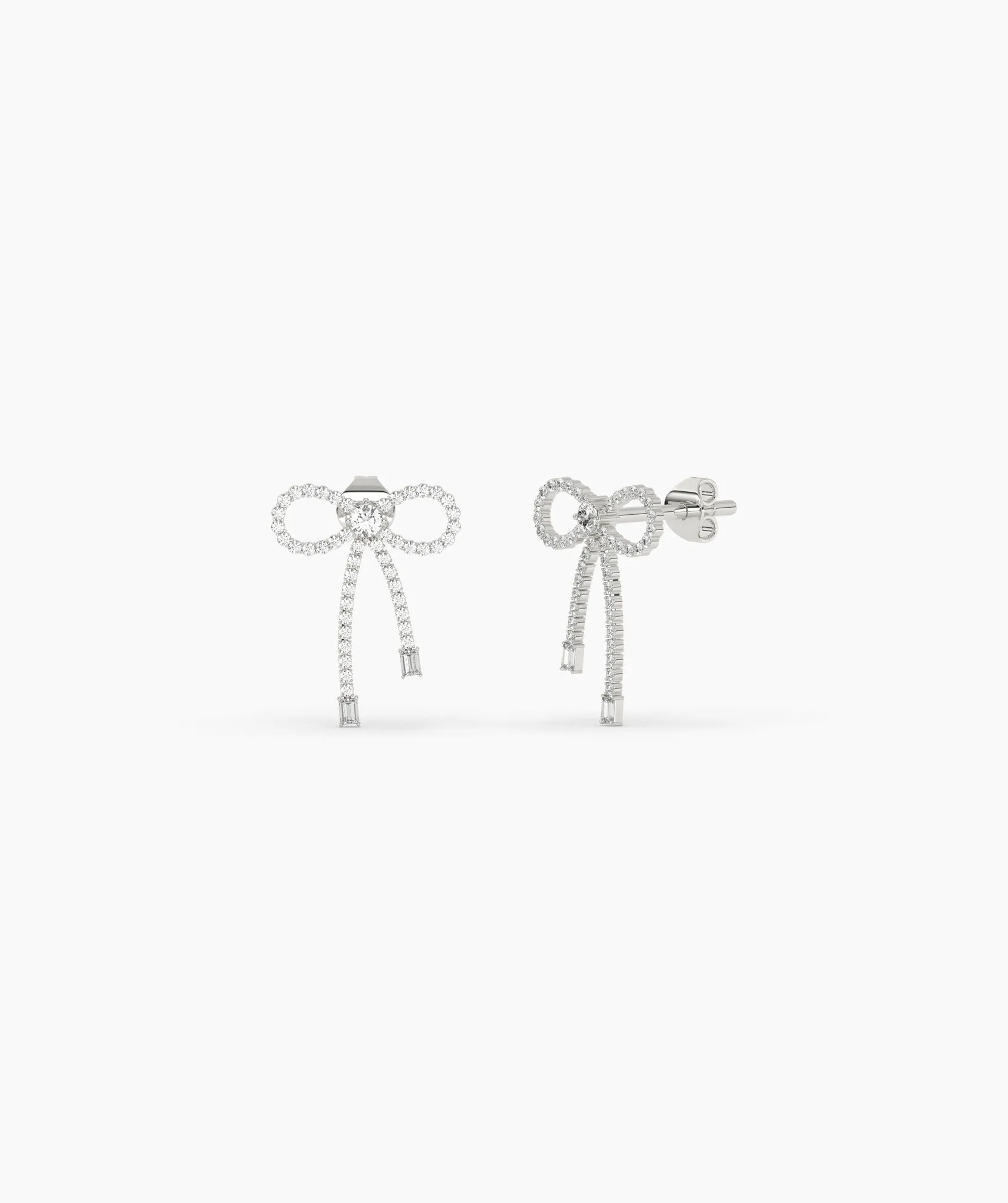 Gleaming Bow Diamond Drops