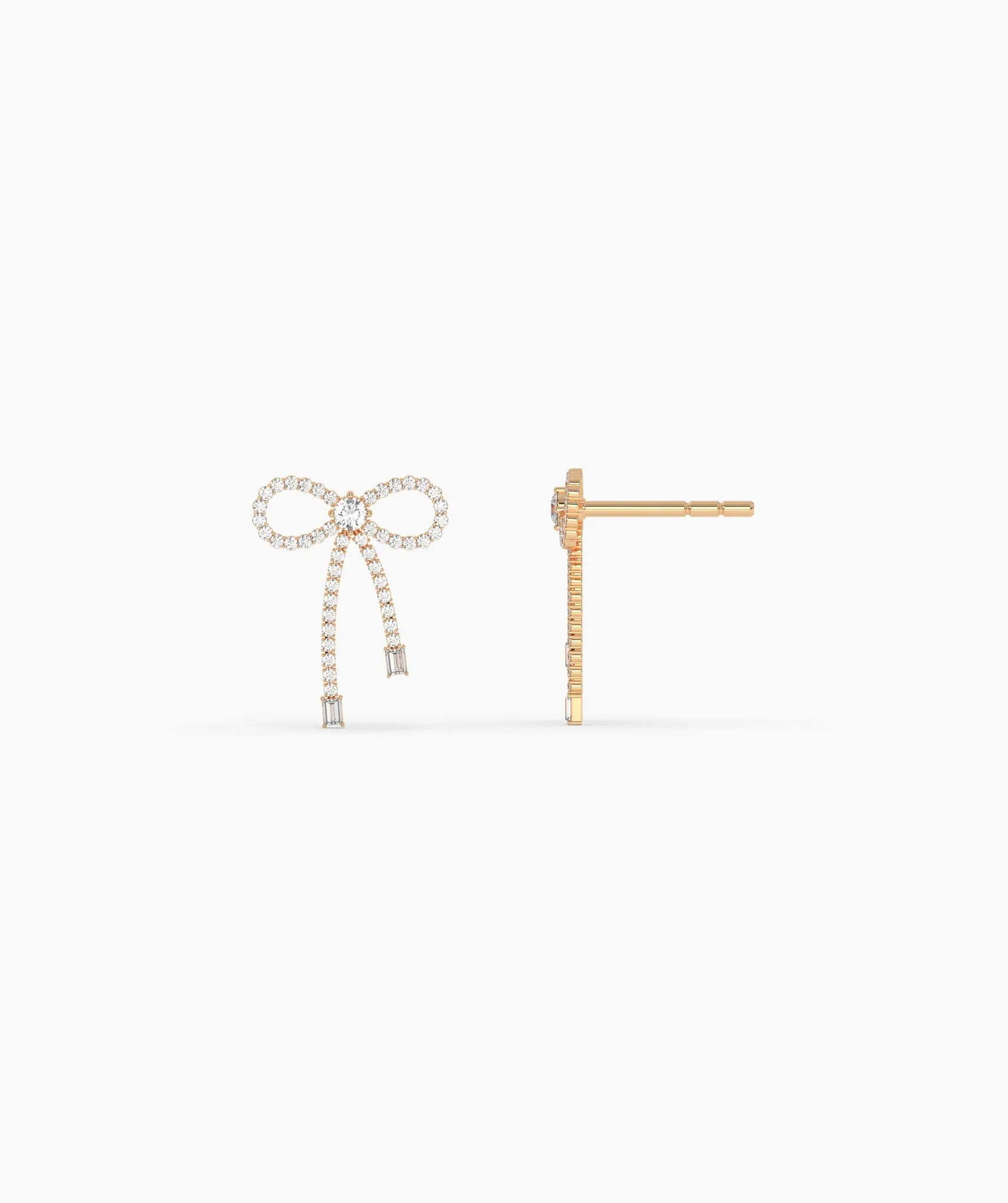 Gleaming Bow Diamond Drops