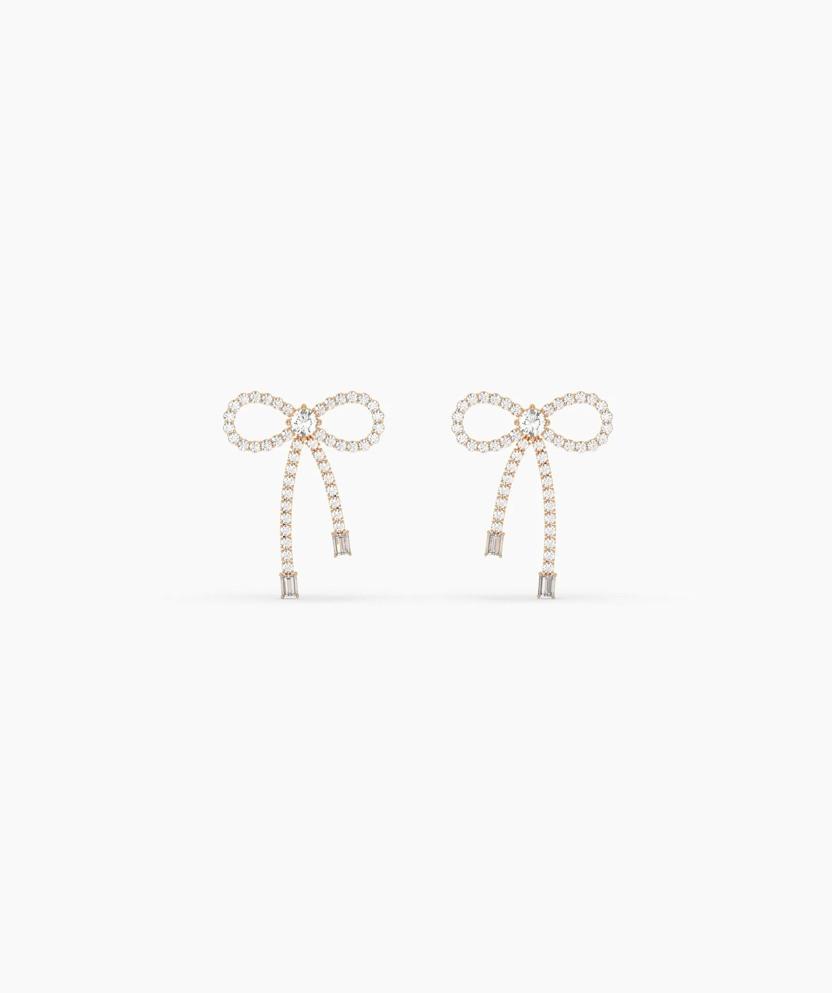 Gleaming Bow Diamond Drops