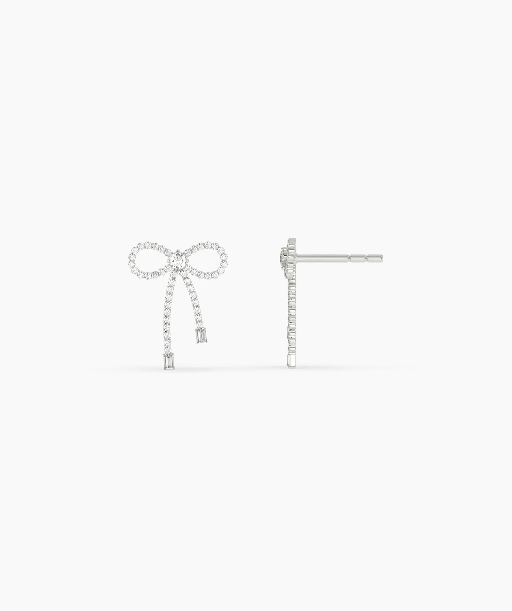 Gleaming Bow Diamond Drops