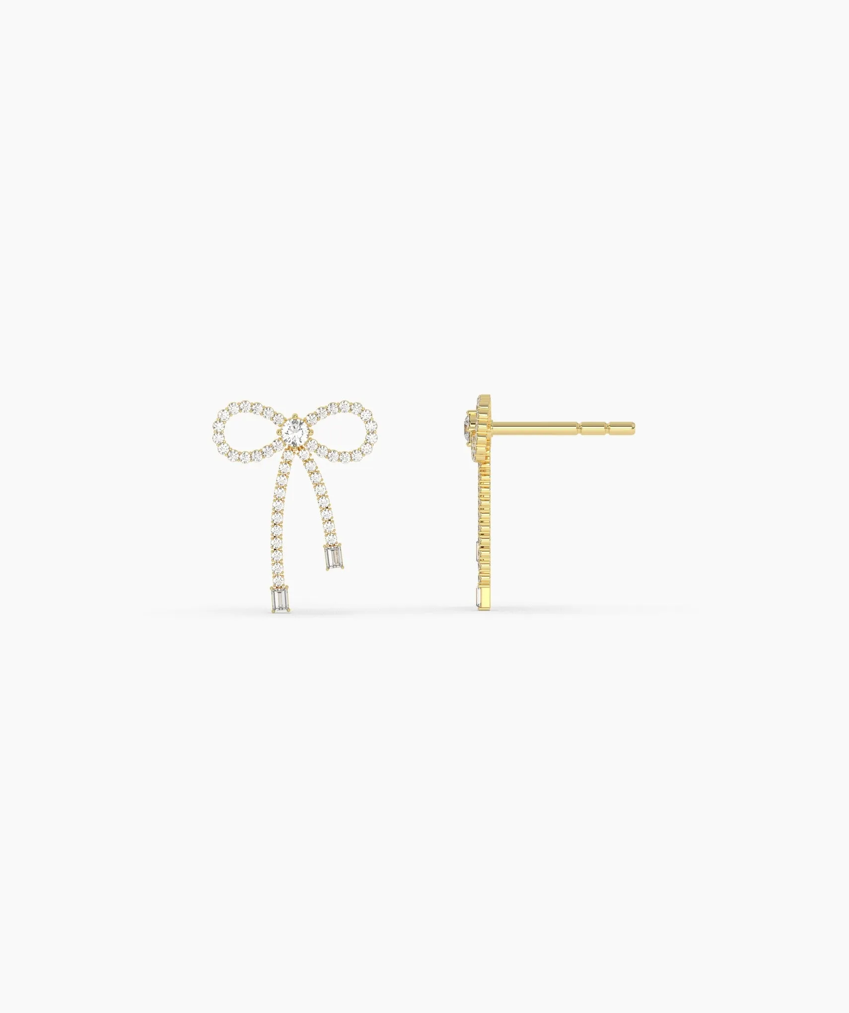 Gleaming Bow Diamond Drops