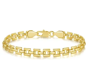 Gold Bracelet 14k Gold Bracelets for Women & Men Non Tarnish Watch Chain Design Womens Bracelets Jewelry Gifts 6.5-9 Inches