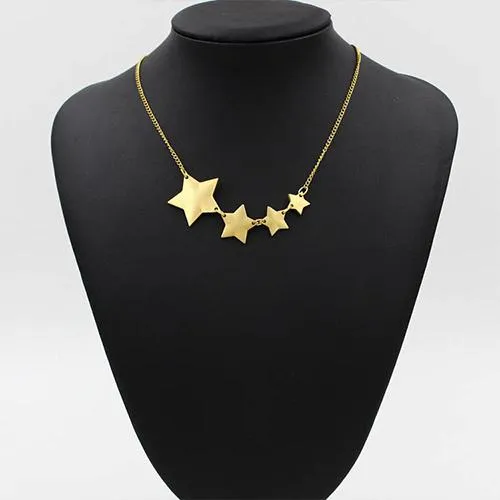 Gold Five-pointed Star Pendant Necklace