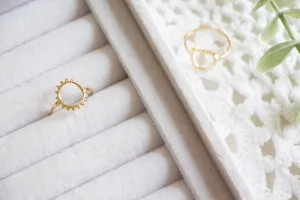Gold Minimal Sun Ring