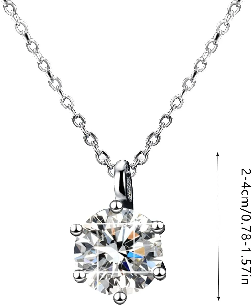 Gold Plated Sterling Sliver Necklaces for Women,Dainty CZ Crystal Pendant Anniversary Birthday Xmas Gifts for Mom Girlfriend